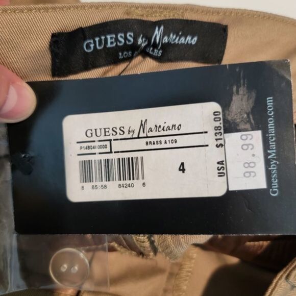 Guess by Marciano tan Khaki pants size 4 new - Picture 7 of 7